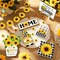 12PCS Sunflower Tiered Tray Decor Set – Farmhouse Rustic Wooden Summer Flower Table Centerpieces for Home, Kitchen & Seasonal Shelf Decorations